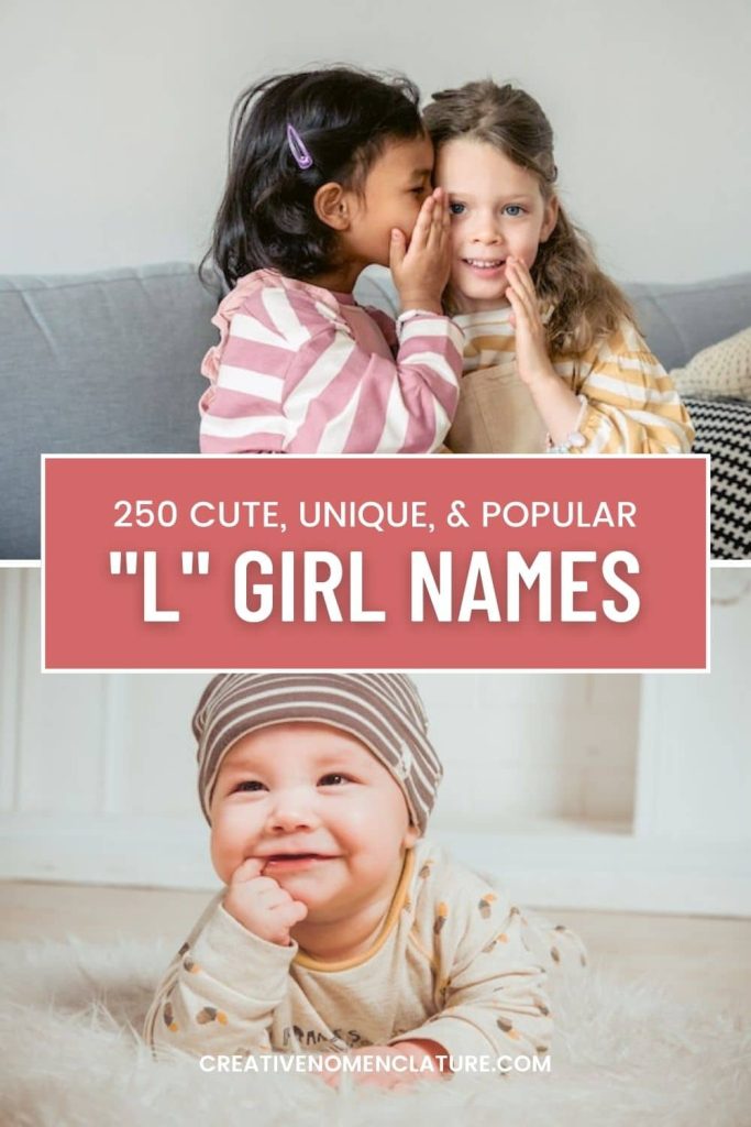 Top Baby Girl Names That Start With L