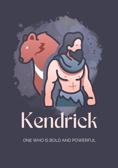 Kendrick - An English name which means “bold power”.