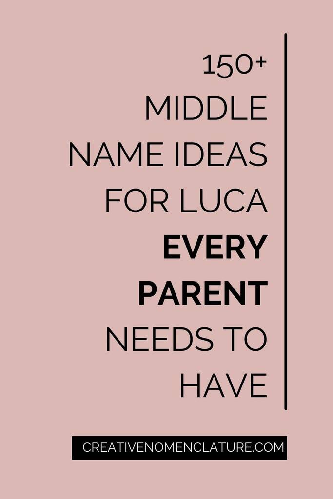 Top Middle Name Suggestions for Luca