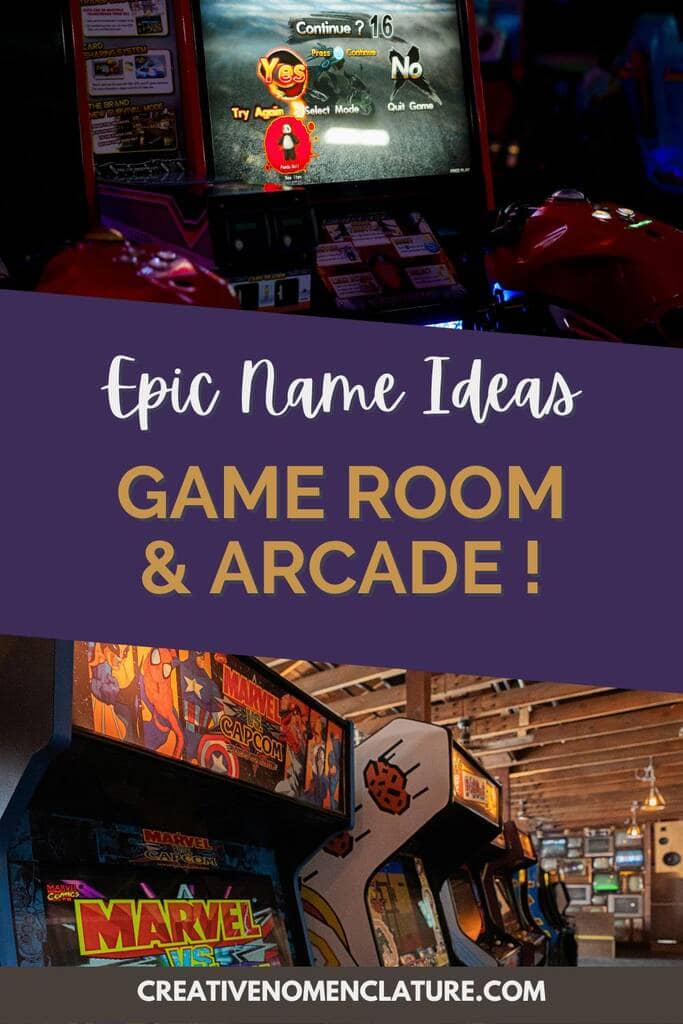 Epic Game Room & Arcade Name Ideas