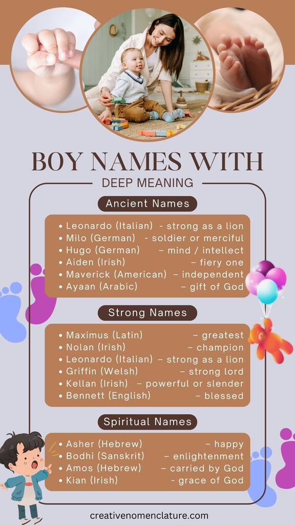 154 Deep and Meaningful Names For Baby Boys - names with deep meanings