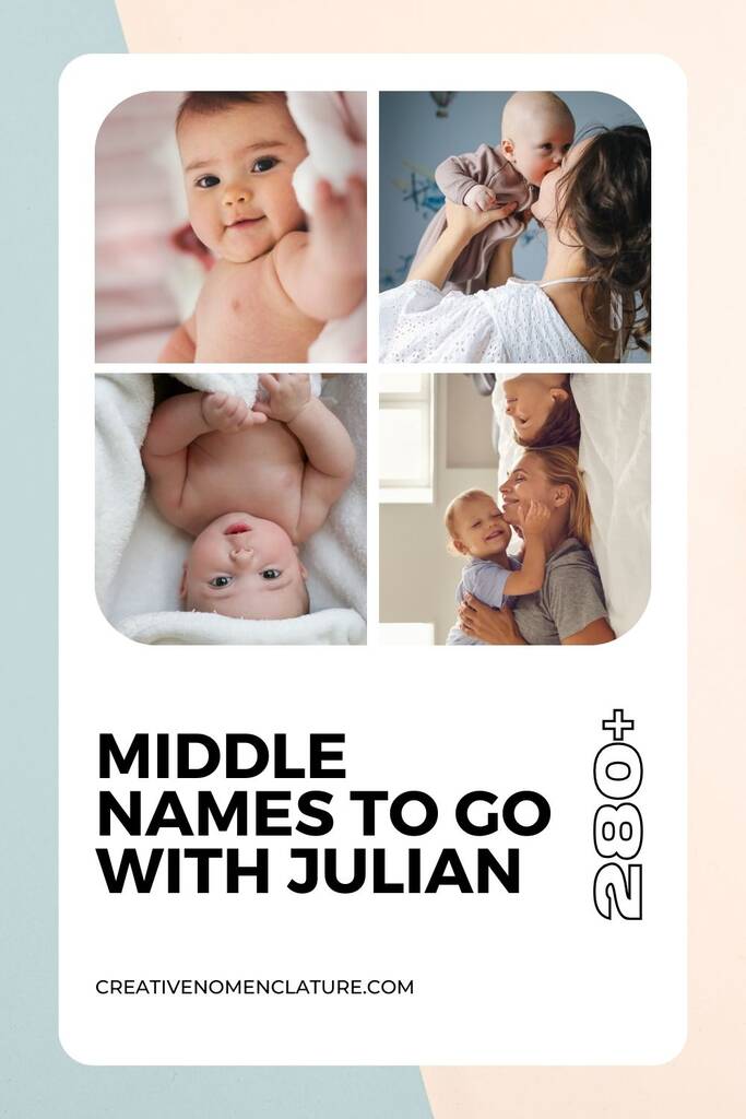 Most Frequently Paired Middle Names With Julian